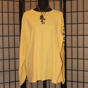 Vintage Graphic T-Shirt -Tommy Hilfiger Graphic Butter Yellow Longsleeve
